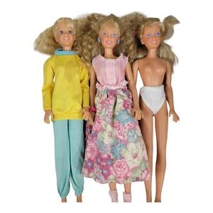 Hasbro 1987 Vintage Maxie Fashion‎ Doll Blonde Hair Blue Eyes lot poor condition